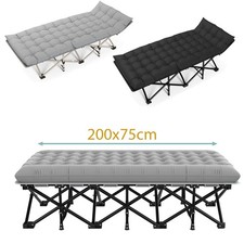 Oversized Folding Bed Guest Bed Adjustable Backrest Camping Cots With Mattress