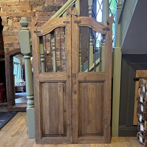 Pair vintage wooden gates - wooden,