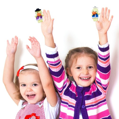 6pcs duck finger puppets - 6pcs, early