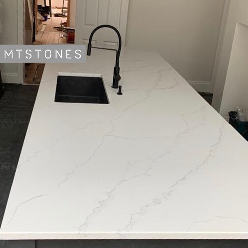 Whiite calacatta quartz - calacatta,