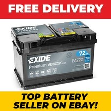 Exide 096TE EA722 Premium Carbon Boost 72Ah 720A Car Battery !!SUMMER SALE!!