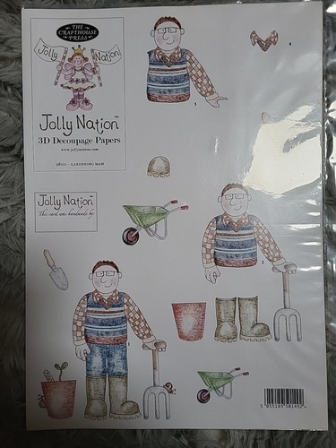 Jolly nation decoupage sheet - nation,