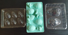 Easter Rabbit Egg Chick Moulds cake choc jelly soap play/salt dough Silicon/Plas