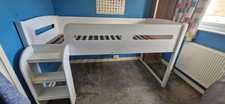 Mid Sleeper Bed white cabin bed 
