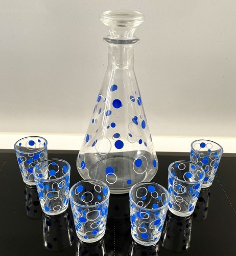 Vintage retro glass decanter - decanter, &
