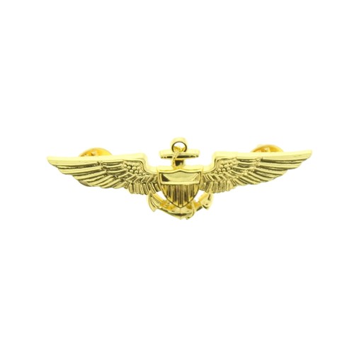 Gold pilot badge aviator fancy - badge,