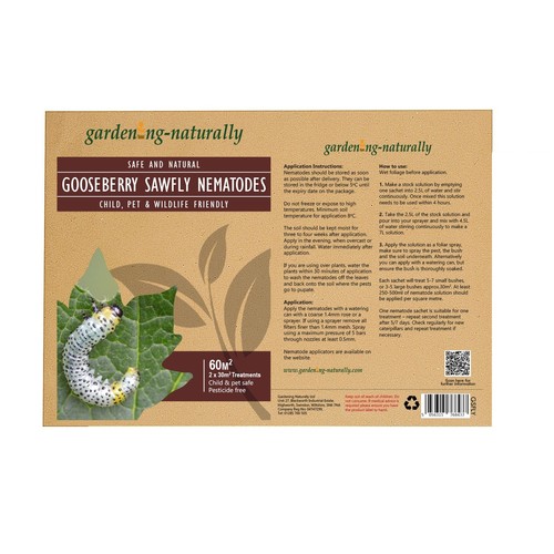 Gooseberry sawfly nematodes - gooseberry,
