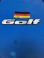 GENUINE VW GOLF MK2 MK3 REAR PANEL BADGE ORIGINAL BRUSHED FINISH 191853687j CARB