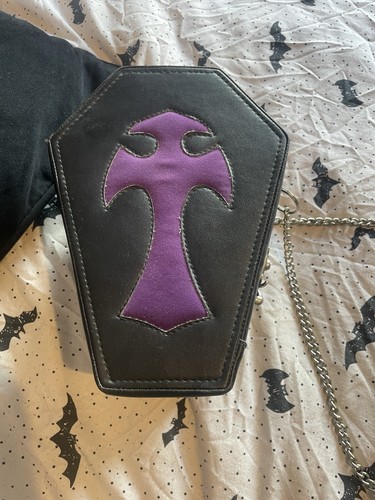 Demonia coffin handbag - , purple