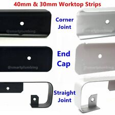 Kitchen Edging Worktop Strip Trim Cap End Corner Straight BULLNOSE 30mm - 40mm  