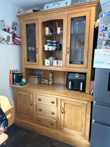 Large welsh dresser solid - , oak