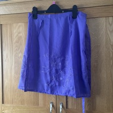 Purple Wrap Skirt Swimsuit