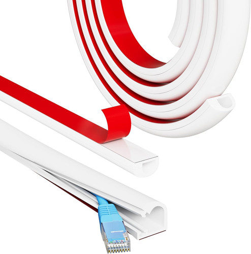 White self adhesive - white, cable