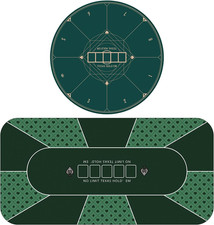 70 X 35 Inch Poker Mat Green +
