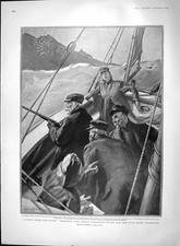 Old Antique Print 1903