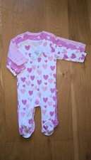 Heart Sleepsuits Babygrows