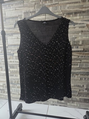 Wallis sparkly black - sparkly, top