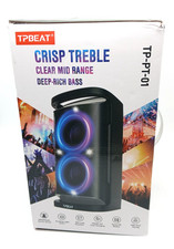 TPBEAT Portable Bluetooth Party Speaker 160W Peak Powerful Led Light Show Party