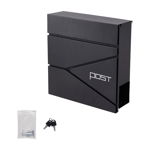 Black steel wall mounted - steel,