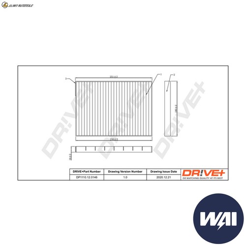 Interior air filter - air,