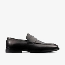 Clarks Mens Ronnie Step Black