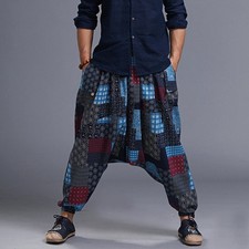 Mens Linen Cotton Low Crotch