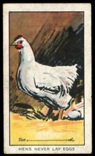 Tobacco Card, Carreras, RIPLEYS BELIEVE IT OR NOT,1934, Hens Never Lay Eggs, #12