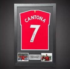 Eric Cantona- Signed And Framed Manchester United Shirt With Coa £349