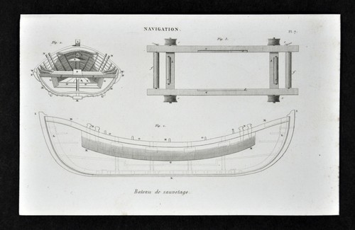 1859 antique maritime print - maritime,