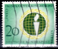 GERMANY - BERLIN 1957 THE CONGRESS OF FRONTLINE SOLDIERS - USED-UK POST FREE 981