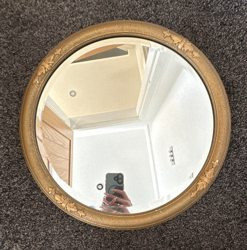 Round wall mirror antique - round,