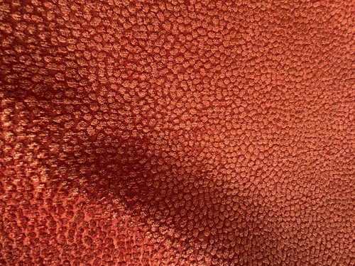 Burnt orange textured chenille - orange,