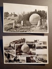 2 x Real Photo UK Vintage Postcards, Swanage, Dorset, by Valentines