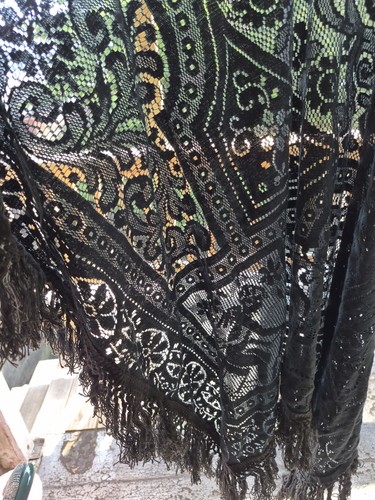Vintage black lace victorian - vintage,