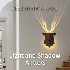 3D Reeindeer Antler Wall Lamp