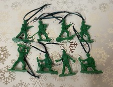 Bundle Of 8 x Christmas Decorations Disney Toy Story Green Army Men Soldiers