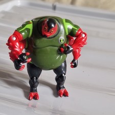 Rare BEN 10 Action Figure Bandai, FOUR ARMS~Limited edition green t shirt 