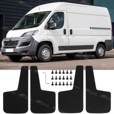 4X For Peugeot Boxer Citroen Relay Rubber Wide Mudflaps Splash Guards Mudguards