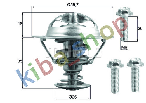 Cooling system thermostat - system,