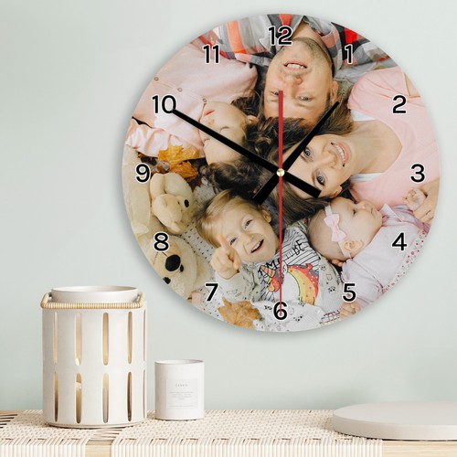 Personalised photo wall clock - personalised,
