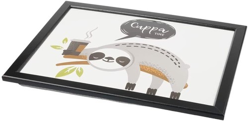 Lap tray wooden frame - bean, bag