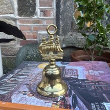 Vintage brass table bell - vintage,