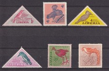 LIBERIA 6v Full Set: 1953 SG735-SG740 Birds - Fine MNH