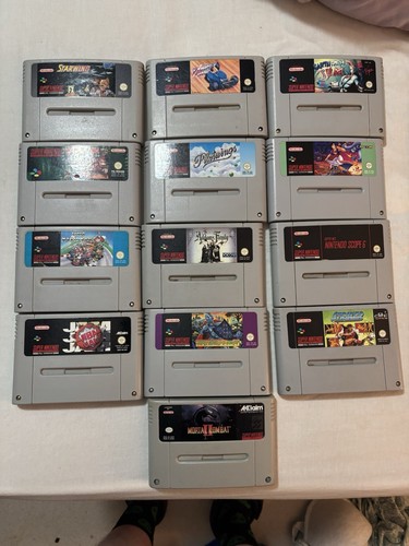 Super nintendo games bundle - nintendo,