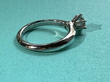 Purchased 2024 - Tiffany & Co. Platinum Diamond Engagement Ring – 0.53ct E/VS1 