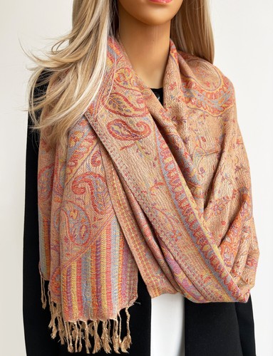 Large paisley floral pashmina - large,