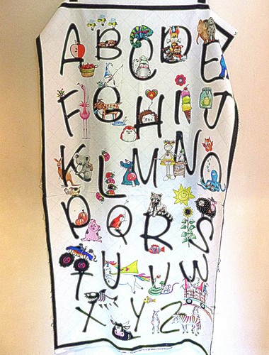 Nursery alphabet letters panel