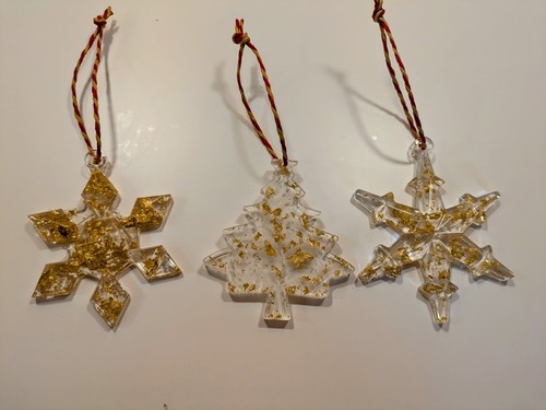 Gold flake handmade - handmade, resin