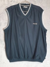 PING Golf Vest Sleeveless Navy Top L Performance Sportswear Retro Vintage 