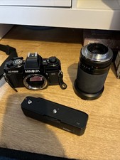 Minolta X-700 Camera With Vivitar Macro Focusing Zoom 28-210mm Lens And Bag